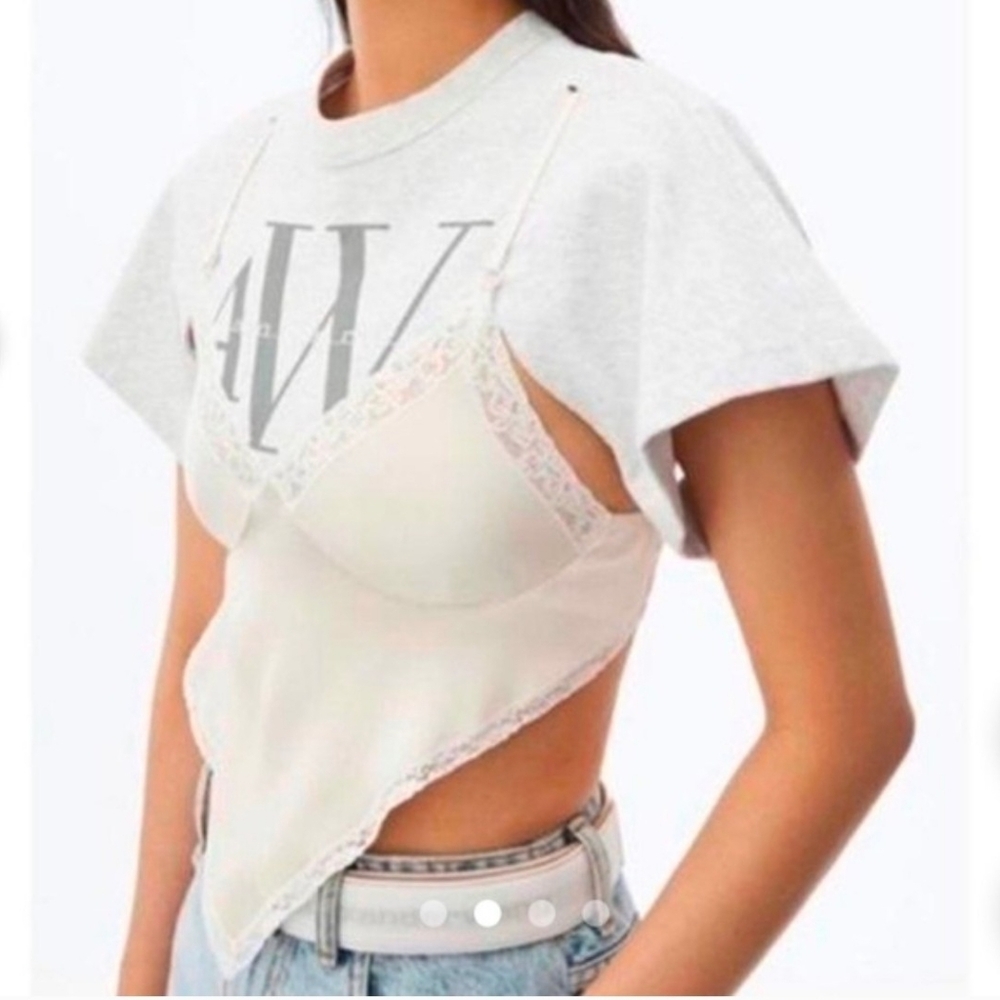 This is a Zara pink mulberry silk and lace bralette. size M